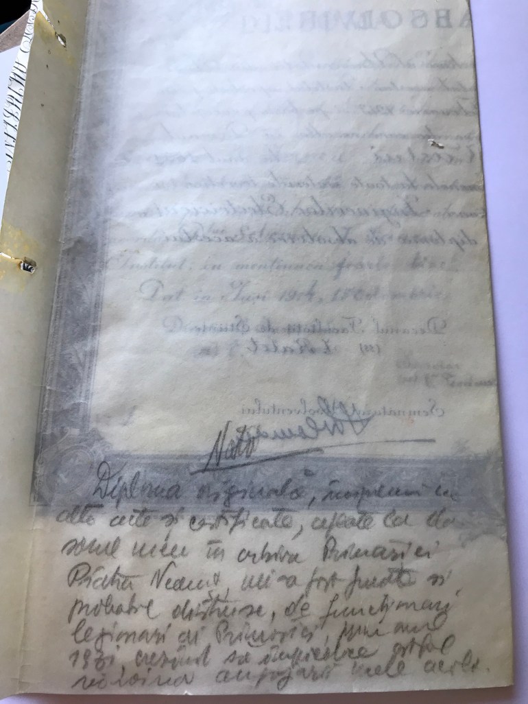 Diploma Universitate verso explicatie de ce copie