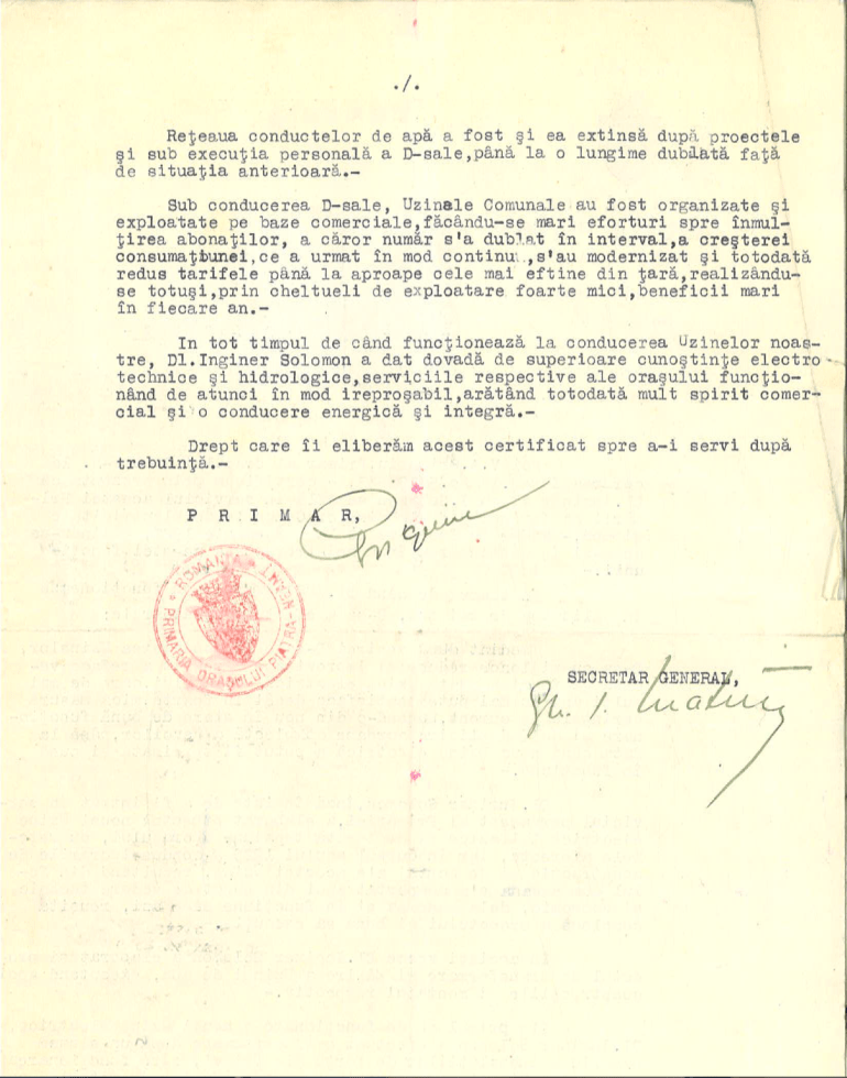 Solomon I Adeverinta Primaria Piatra Neamt 1933 p2