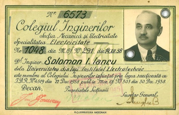 1938 - Colegiul inginerilor